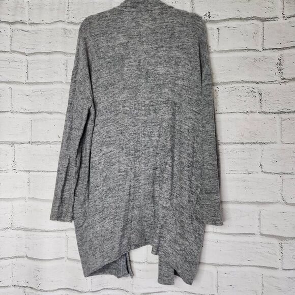 Nic+Zoe Womens Gray Open Front Long Sleeve Knit Rayon Blend Cardigan Medium - Picture 6 of 10